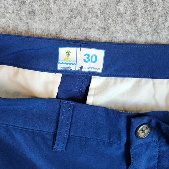 Chubbies Everywear Shorts Men 30 Blue Stretch Performance Golf Casual Summer - Picture 3 of 6